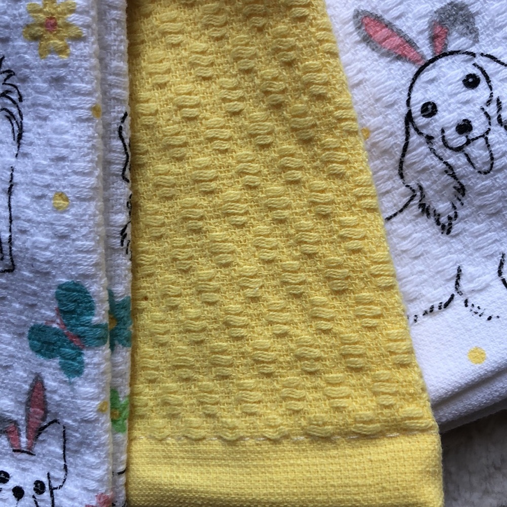 Martha Stewart EASTER Dogs Kitchen Towels - Picture 4 of 6